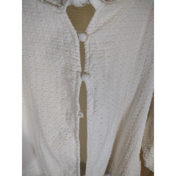 FREE PEOPLE Top Womens Waking in Hueco Cropped Ivory White OB769794 - Picture 5 of 6